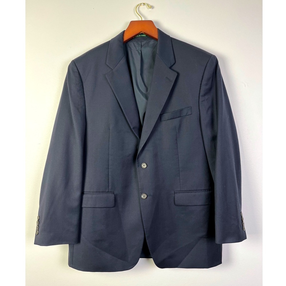 Lauren Ralph Lauren Classic Wool Blazer Two Button Business Career Jacket 44R‎
